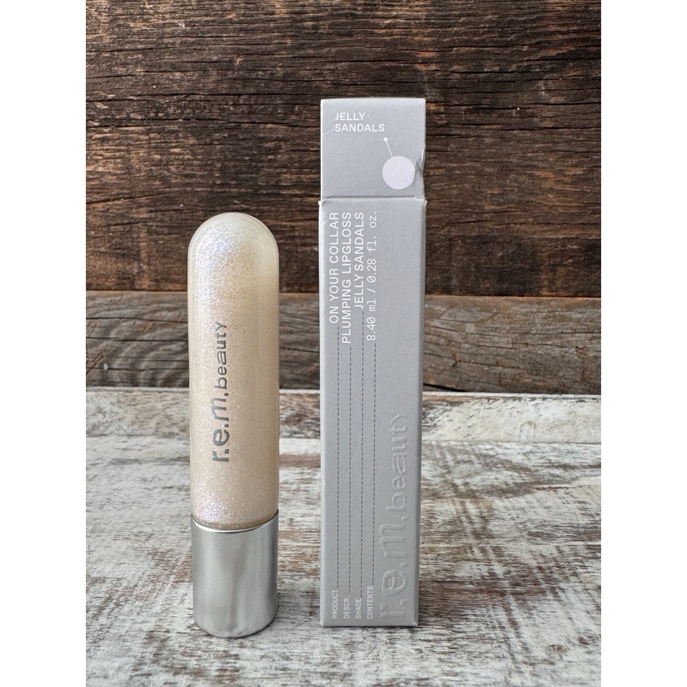 REM Beauty On Your Collar Plumping Lipgloss Jelly Sandals 0.28oz💄MSRP =‎ $20